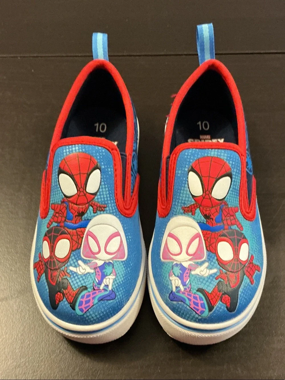 Marvel Kids Spider-Man Slip-On Sneakers - Blue & Red